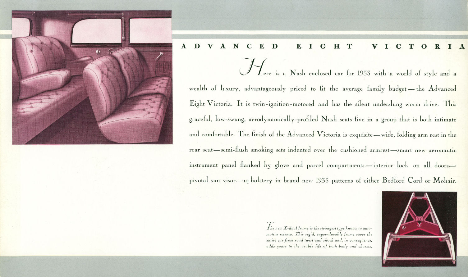 1933 Nash Eight Brochure Page 16